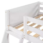 Lit superposé en bois double avec échelle, cadre de lit en bois, pas besoin de sommier tapissier - ModernLuxe