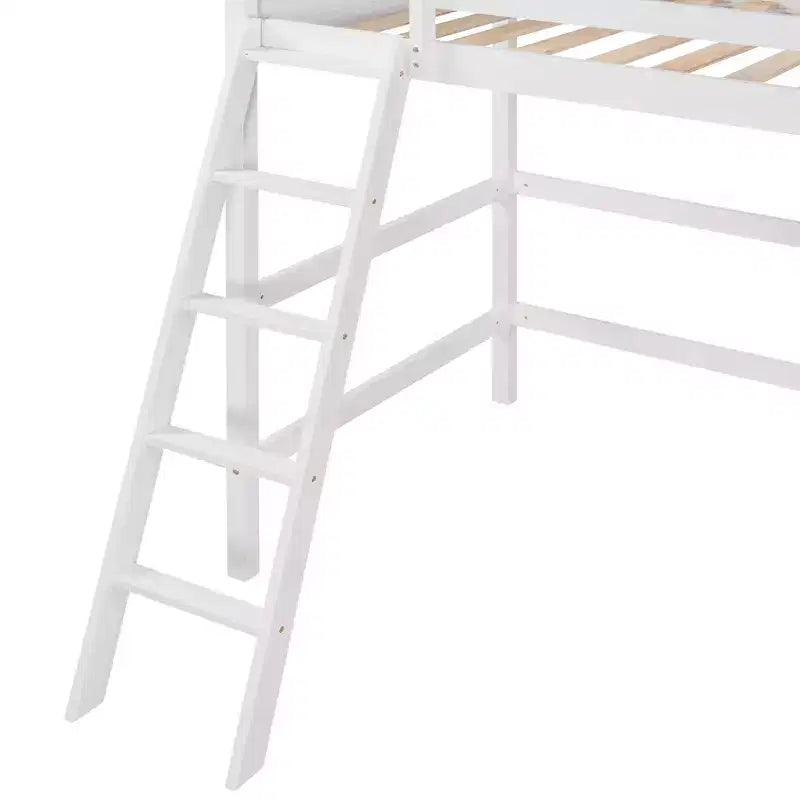 Lit superposé en bois double avec échelle, cadre de lit en bois, pas besoin de sommier tapissier - ModernLuxe