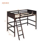 Lit superposé en bois double avec échelle, cadre de lit en bois, pas besoin de sommier tapissier - ModernLuxe