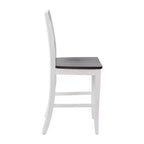 Flash Furniture Gwendolyn, lot de 2 tabourets de bar modernes de style rustique en bois massif de qualité commerciale, hauteur comptoir