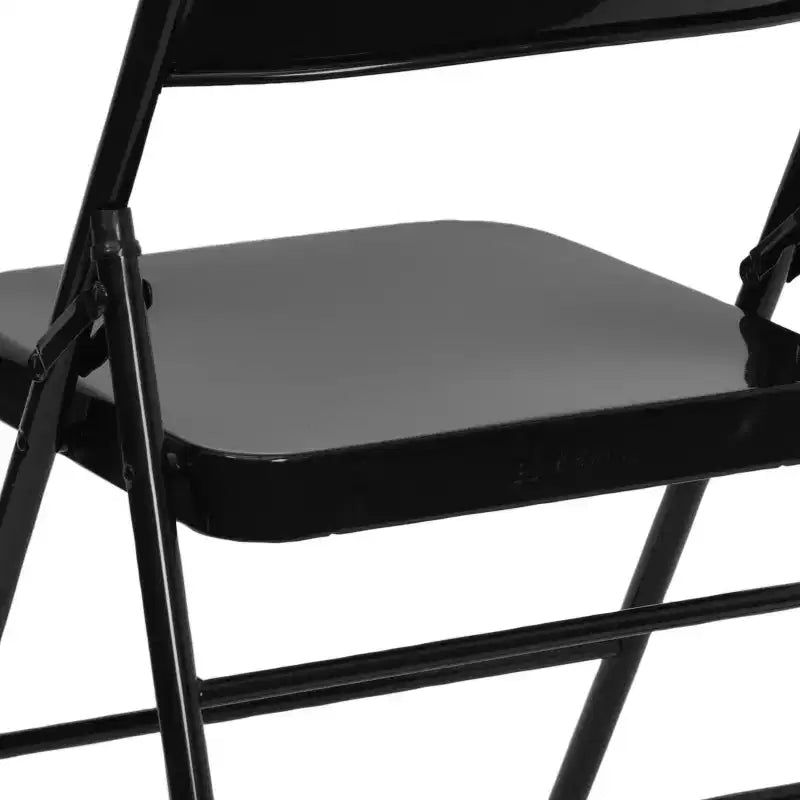 Emma et Oliver Lot de 4 chaises pliantes en métal à triple renfort et double charnière