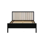 Lit plateforme scandinave double Max & Lily, en bois massif avec tête de lit pour enfants