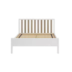 Lit plateforme scandinave double Max & Lily, en bois massif avec tête de lit pour enfants