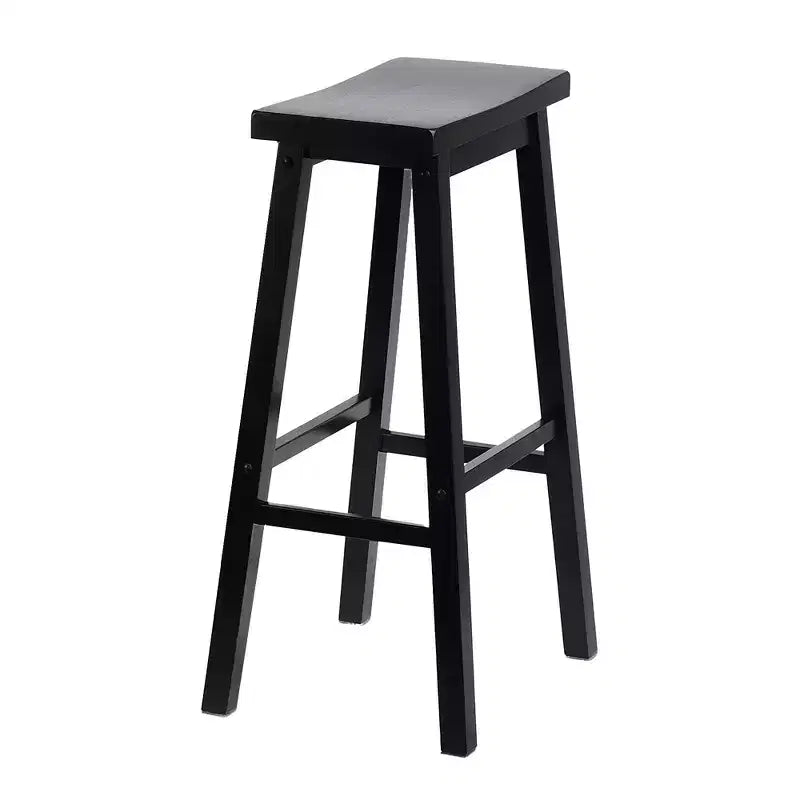 Tabourets de cuisine classiques PJ Wood avec siège selle, hauteur 29 po, noirs (paquet de 10)