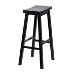Tabourets de cuisine classiques PJ Wood avec siège selle, hauteur 29 po, noirs (paquet de 10)