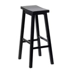 Tabourets de cuisine classiques PJ Wood avec siège selle, hauteur 29 po, noirs (paquet de 10)