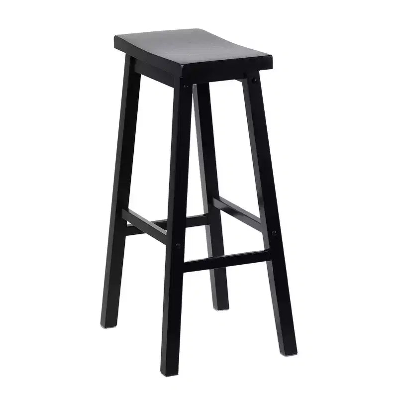 Tabourets de cuisine classiques PJ Wood avec siège selle, hauteur 29 po, noirs (paquet de 10)
