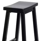Tabourets de cuisine classiques PJ Wood avec siège selle, hauteur 29 po, noirs (paquet de 10)