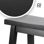 Tabourets de cuisine classiques PJ Wood avec siège selle, hauteur 29 po, noirs (paquet de 10)