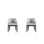 Lot de 2 fauteuils de salle à manger modernes en similicuir Gansevoort - Manhattan Comfort