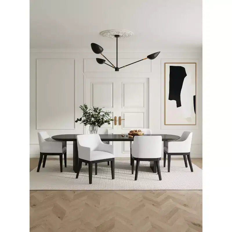 Lot de 2 fauteuils de salle à manger modernes en similicuir Gansevoort - Manhattan Comfort