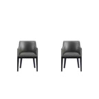 Lot de 2 fauteuils de salle à manger modernes en similicuir Gansevoort - Manhattan Comfort