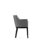 Lot de 2 fauteuils de salle à manger modernes en similicuir Gansevoort - Manhattan Comfort
