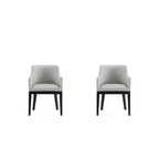 Lot de 2 fauteuils de salle à manger modernes en similicuir Gansevoort - Manhattan Comfort