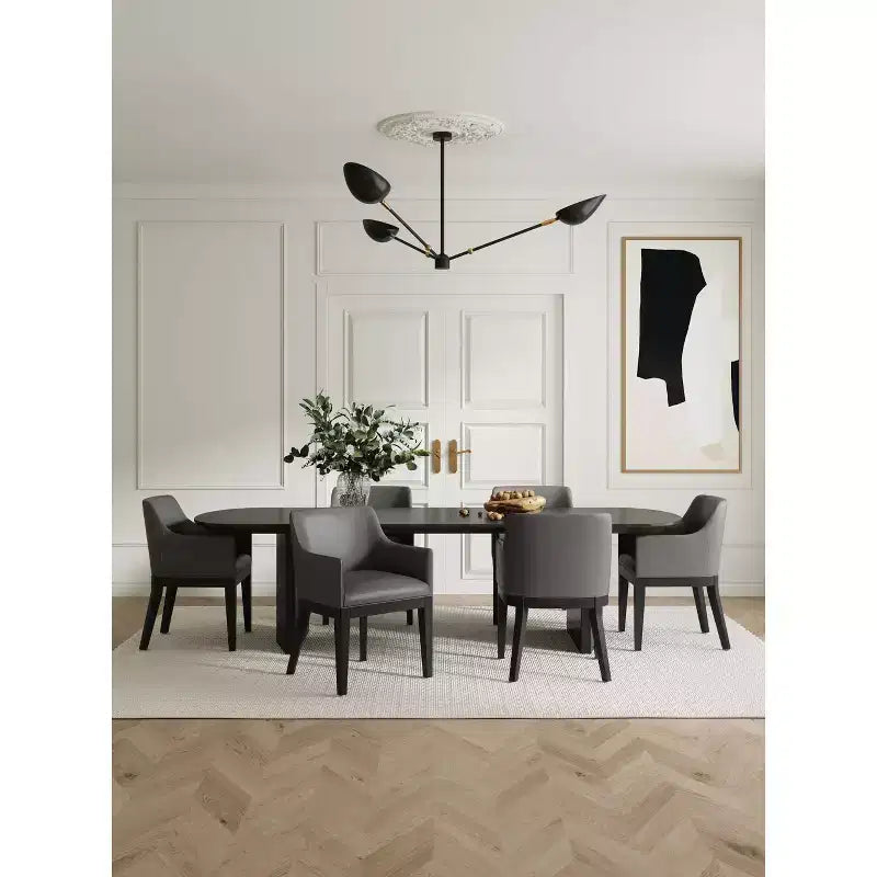 Lot de 2 fauteuils de salle à manger modernes en similicuir Gansevoort - Manhattan Comfort