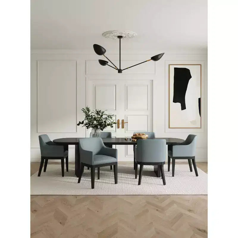 Lot de 2 fauteuils de salle à manger modernes en similicuir Gansevoort - Manhattan Comfort
