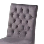 Lot de 2 chaises de salle à manger Sherine en velours et métal - Baxton Studio