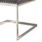Lot de 2 chaises de salle à manger Sherine en velours et métal - Baxton Studio