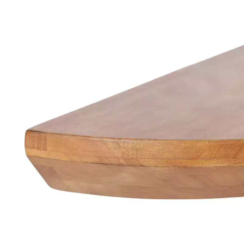 Console murale semi-circulaire en bois Kate and Laurel Colter, 28x3x14, Naturel