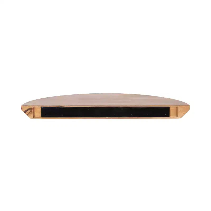 Console murale semi-circulaire en bois Kate and Laurel Colter, 28x3x14, Naturel