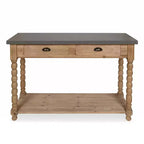 Console en bois rectangulaire Kate and Laurel Rutledge, 48x16x32, marron rustique