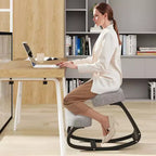 Chaise à bascule ergonomique Costway pour la bonne posture, soulage le mal de dos, coussin rembourré