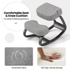 Chaise à bascule ergonomique Costway pour la bonne posture, soulage le mal de dos, coussin rembourré
