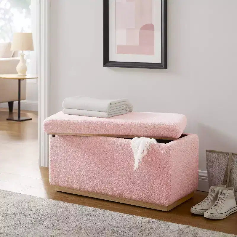 Pouf de rangement rectangulaire Lucinda - Linon