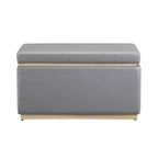 Pouf de rangement rectangulaire Lucinda - Linon