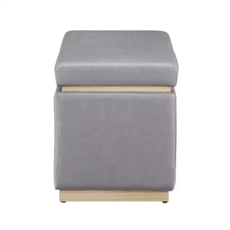 Pouf de rangement rectangulaire Lucinda - Linon