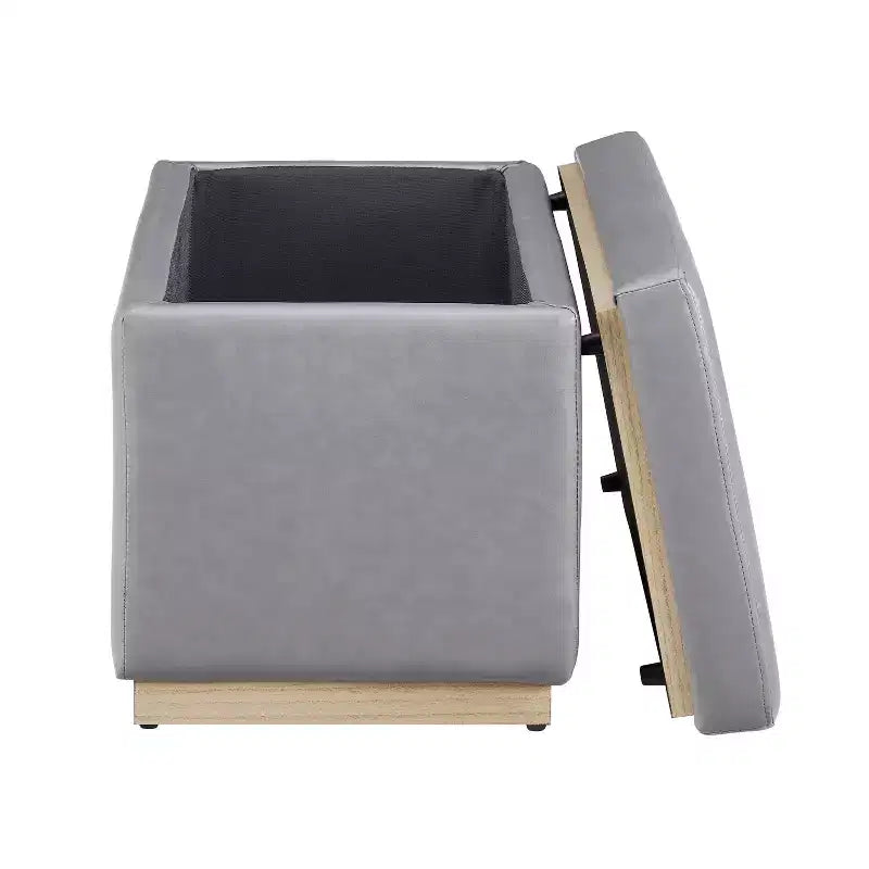 Pouf de rangement rectangulaire Lucinda - Linon