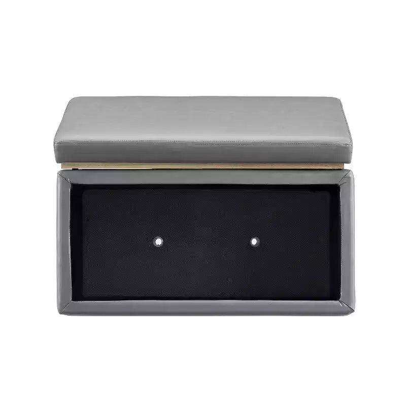 Pouf de rangement rectangulaire Lucinda - Linon