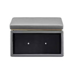 Pouf de rangement rectangulaire Lucinda - Linon