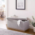 Pouf de rangement rectangulaire Lucinda - Linon
