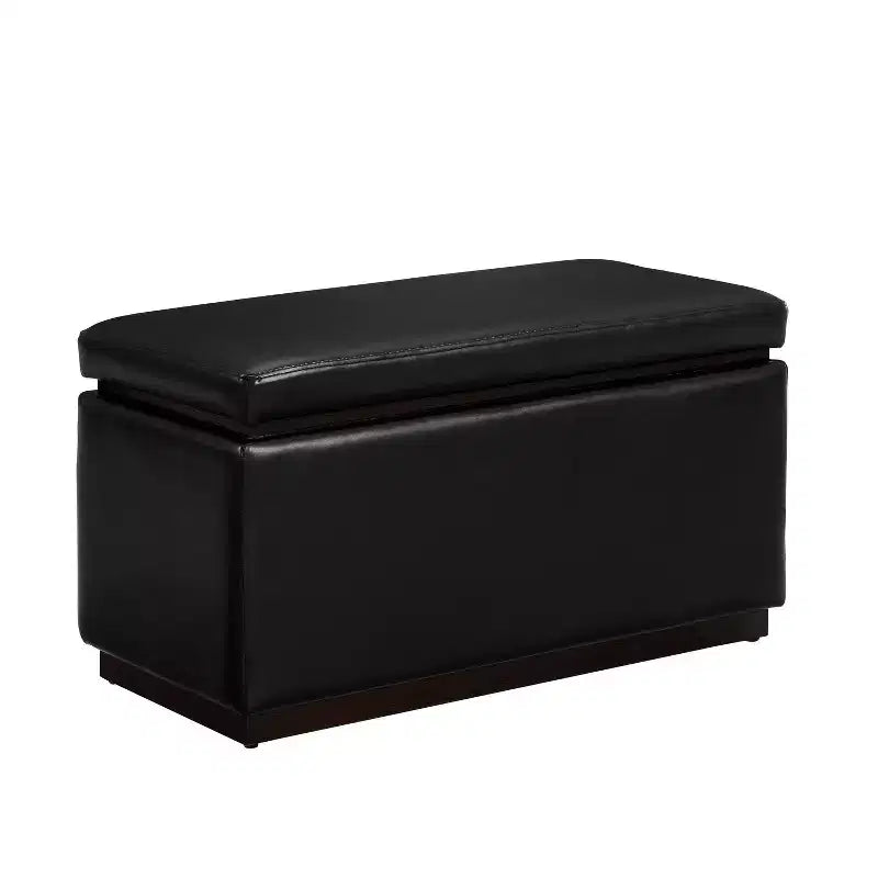 Pouf de rangement rectangulaire Lucinda - Linon