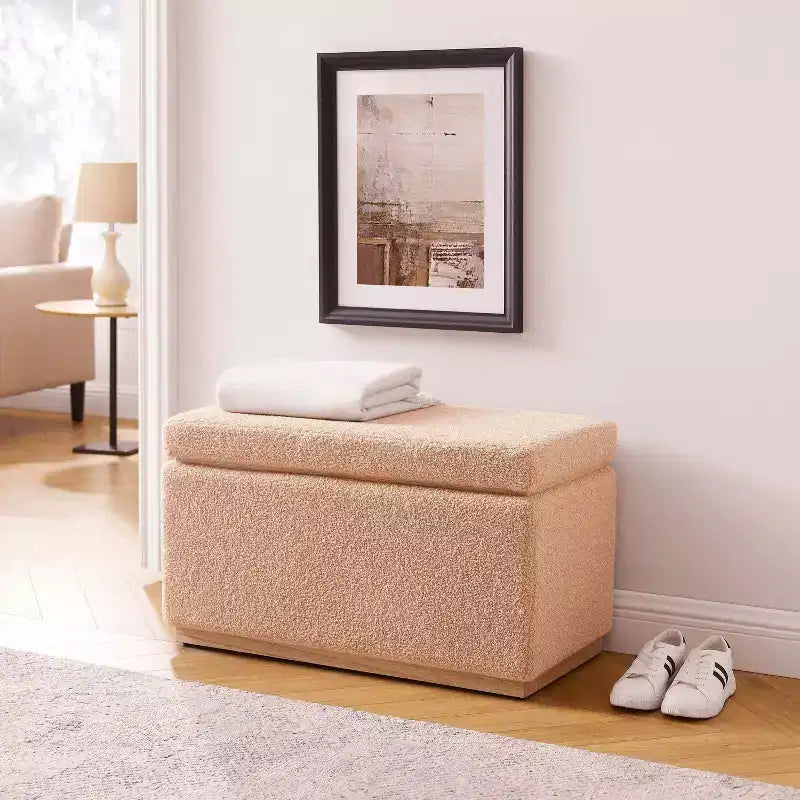 Pouf de rangement rectangulaire Lucinda - Linon