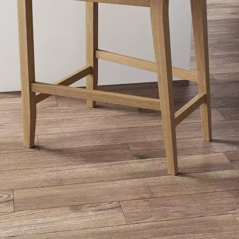 Tabouret de bar rembourré à hauteur de comptoir Gracie Wood - Nathan James