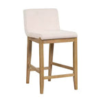 Tabouret de bar rembourré à hauteur de comptoir Gracie Wood - Nathan James