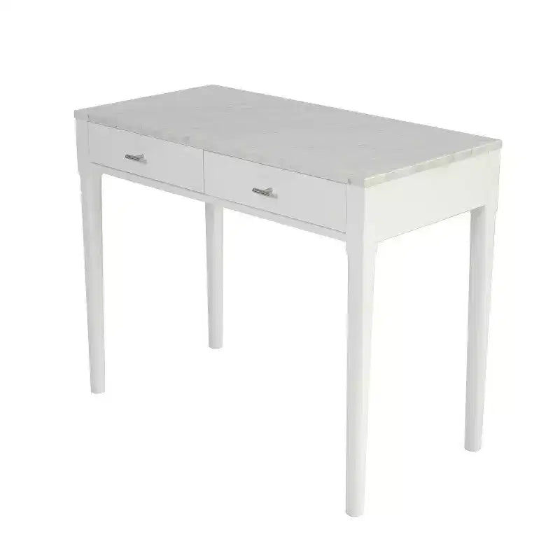 La Console Meno 36 Rectangulaire en Marbre Blanc de Carrare Italien, Collection Bianco