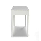 La Console Meno 36 Rectangulaire en Marbre Blanc de Carrare Italien, Collection Bianco