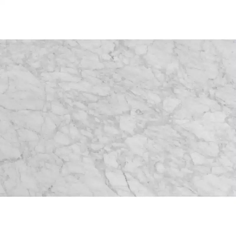 Table basse carrée Vezzana 31 de la collection Bianco en marbre blanc de Carrare italien