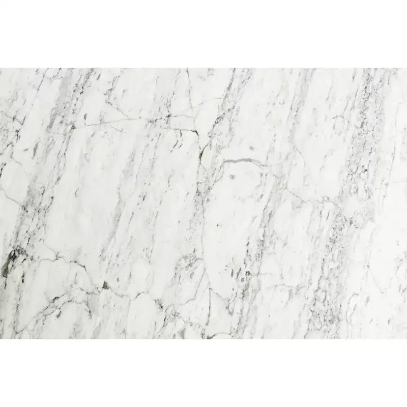 Table basse carrée Vezzana 31 de la collection Bianco en marbre blanc de Carrare italien