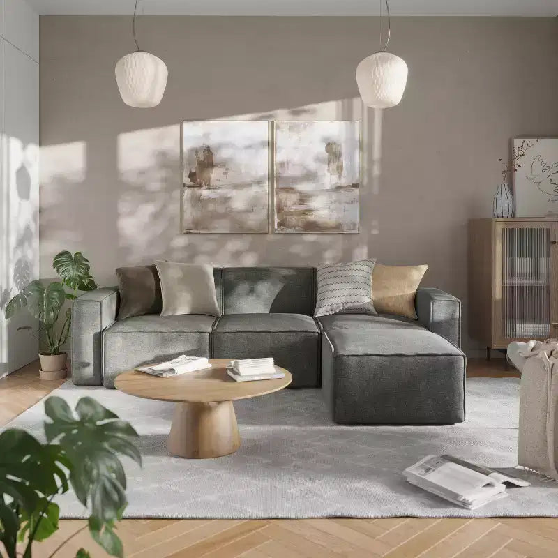 Flash Furniture Bridgetown, canapé sectionnel modulaire de luxe, côté droit avec accoudoir