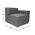 Flash Furniture Bridgetown, canapé sectionnel modulaire de luxe, côté droit avec accoudoir