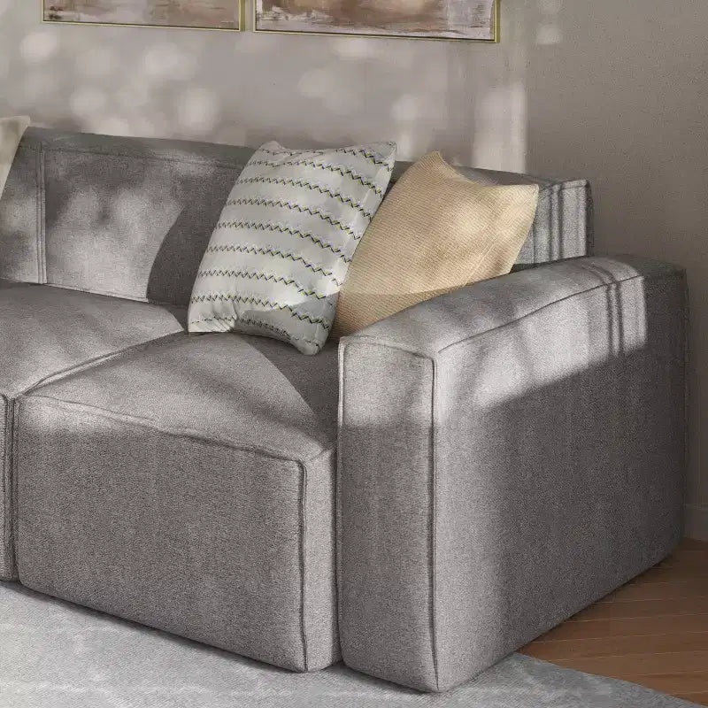 Flash Furniture Bridgetown, canapé sectionnel modulaire de luxe, côté droit avec accoudoir