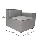 Flash Furniture Bridgetown, canapé sectionnel modulaire de luxe, côté droit avec accoudoir
