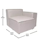 Flash Furniture Bridgetown, canapé sectionnel modulaire de luxe, côté droit avec accoudoir