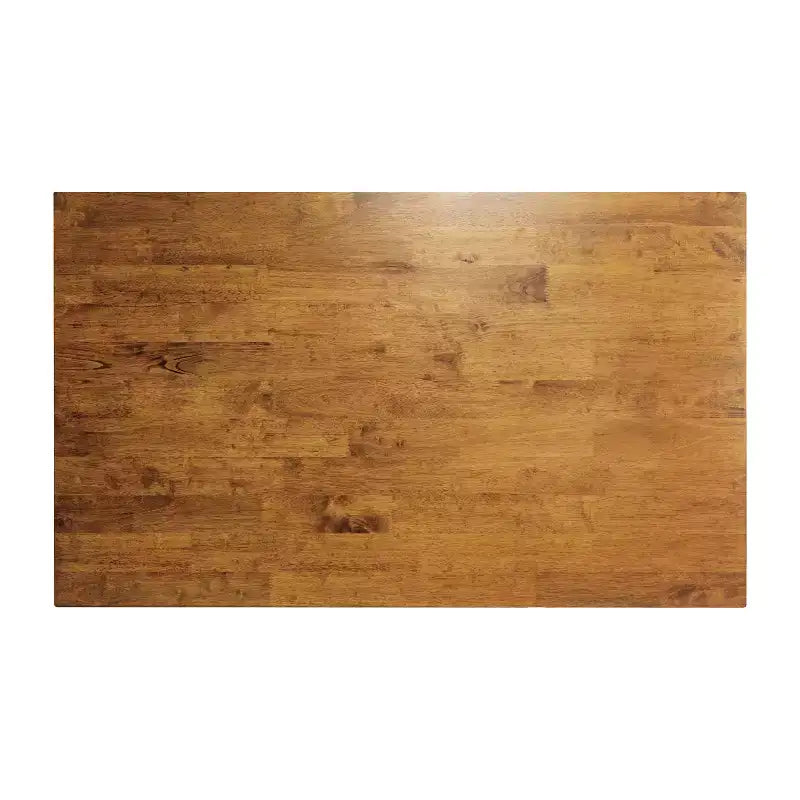 Table de salle à manger Emma et Oliver en bois avec piètement tréteau