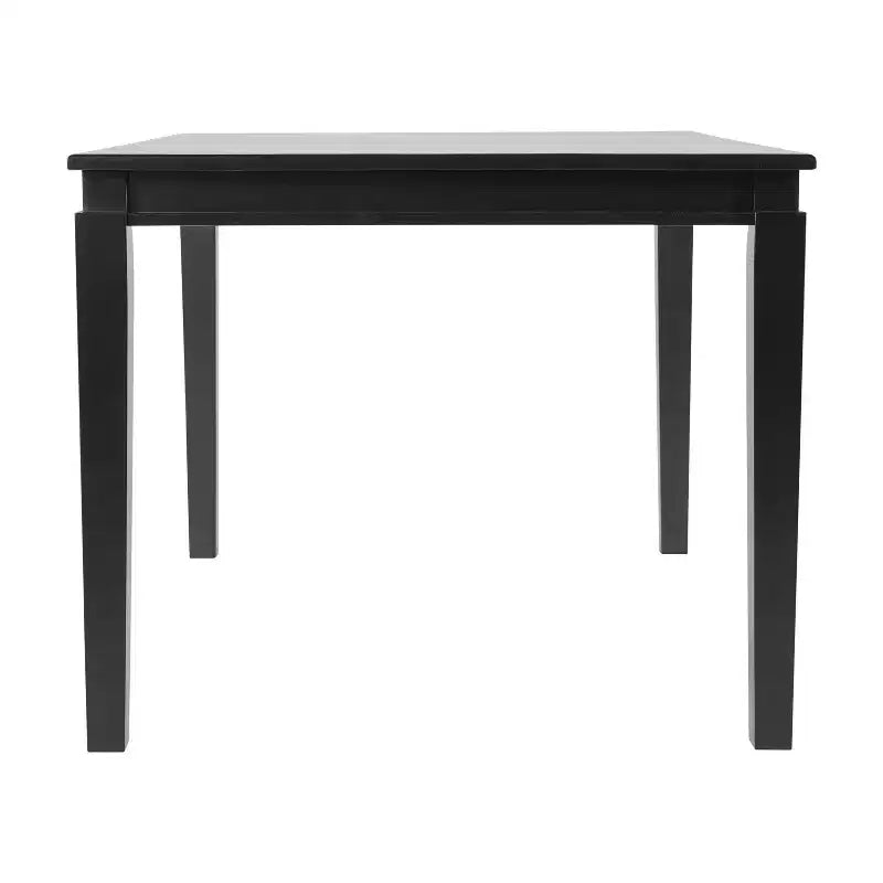 Flash Furniture Henry Table à manger en bois massif, rectangulaire et robuste de qualité commerciale pour 4 personnes