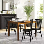 Flash Furniture Henry Table à manger en bois massif, rectangulaire et robuste de qualité commerciale pour 4 personnes